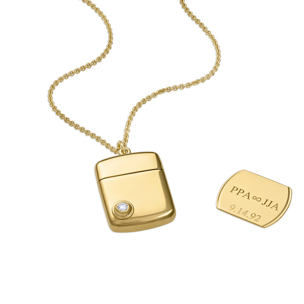 The JJ Memento Pendant with Solitaire Diamond