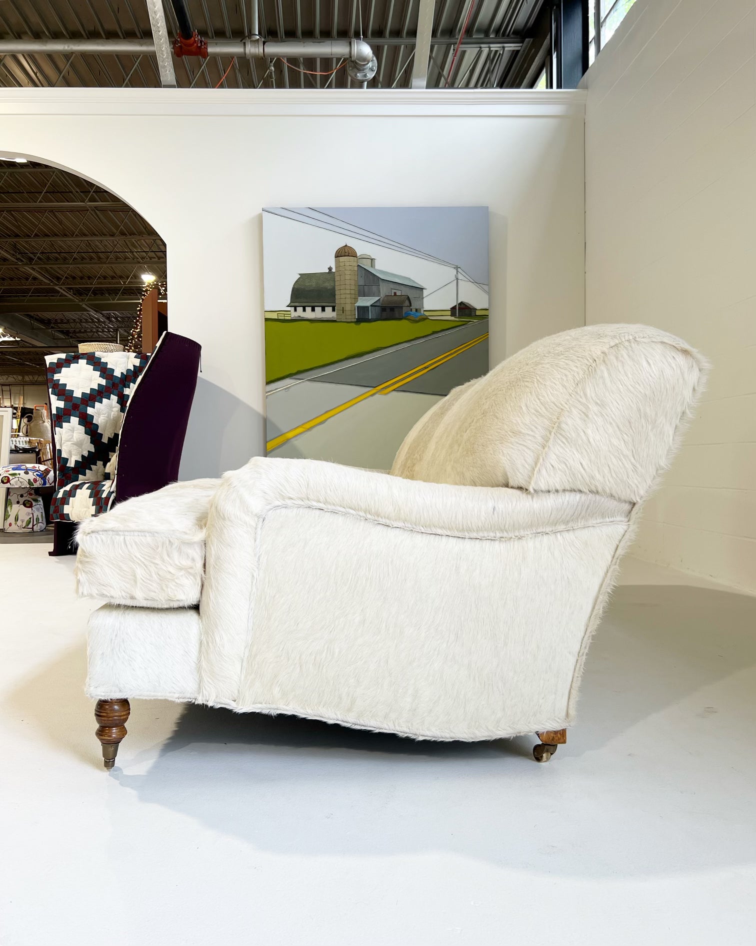 Vintage Signature Sofa in Brazilian Cowhides