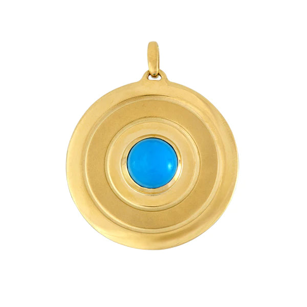 The Bullseye Pendant, Turquoise
