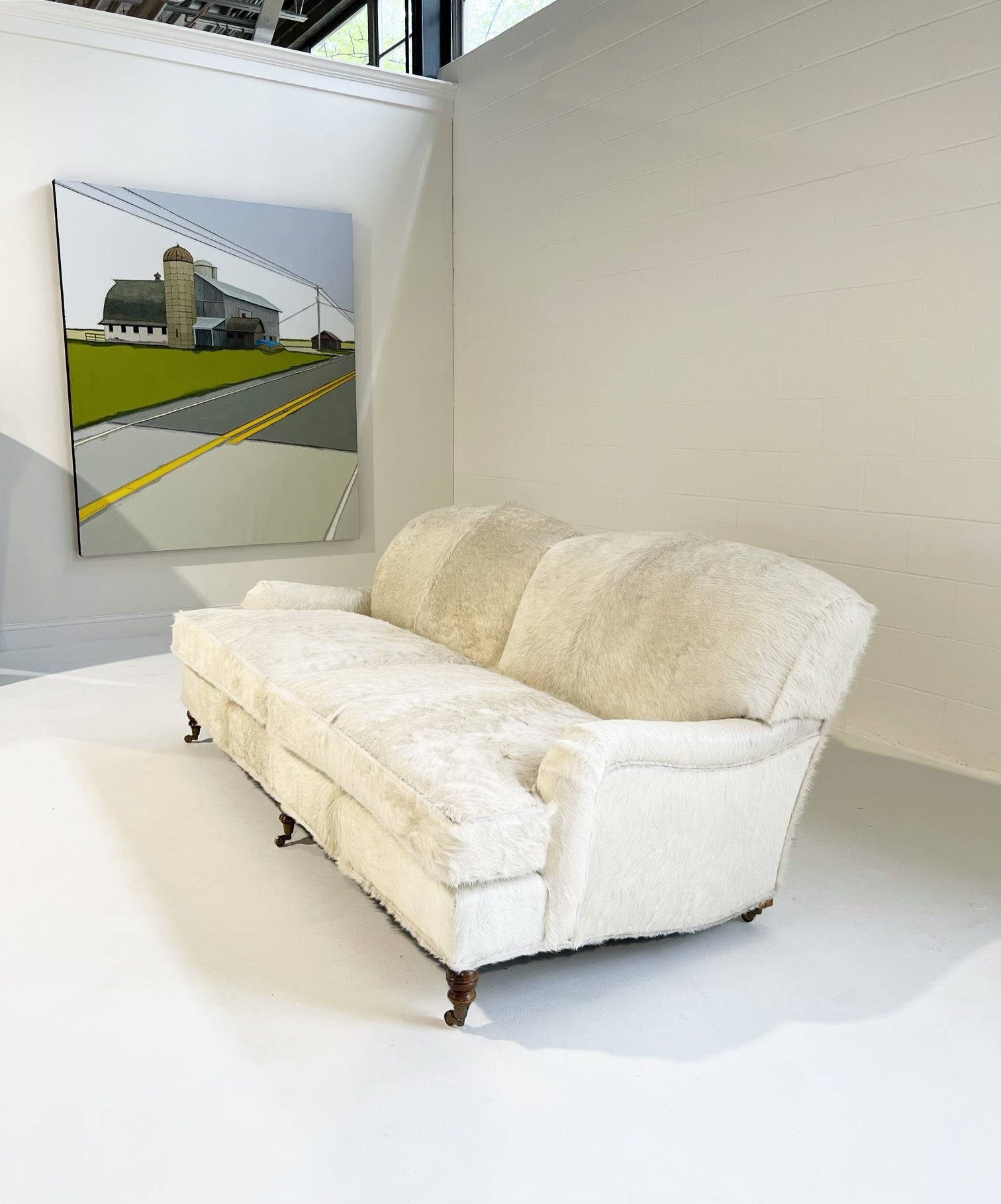 Vintage Signature Sofa in Brazilian Cowhides
