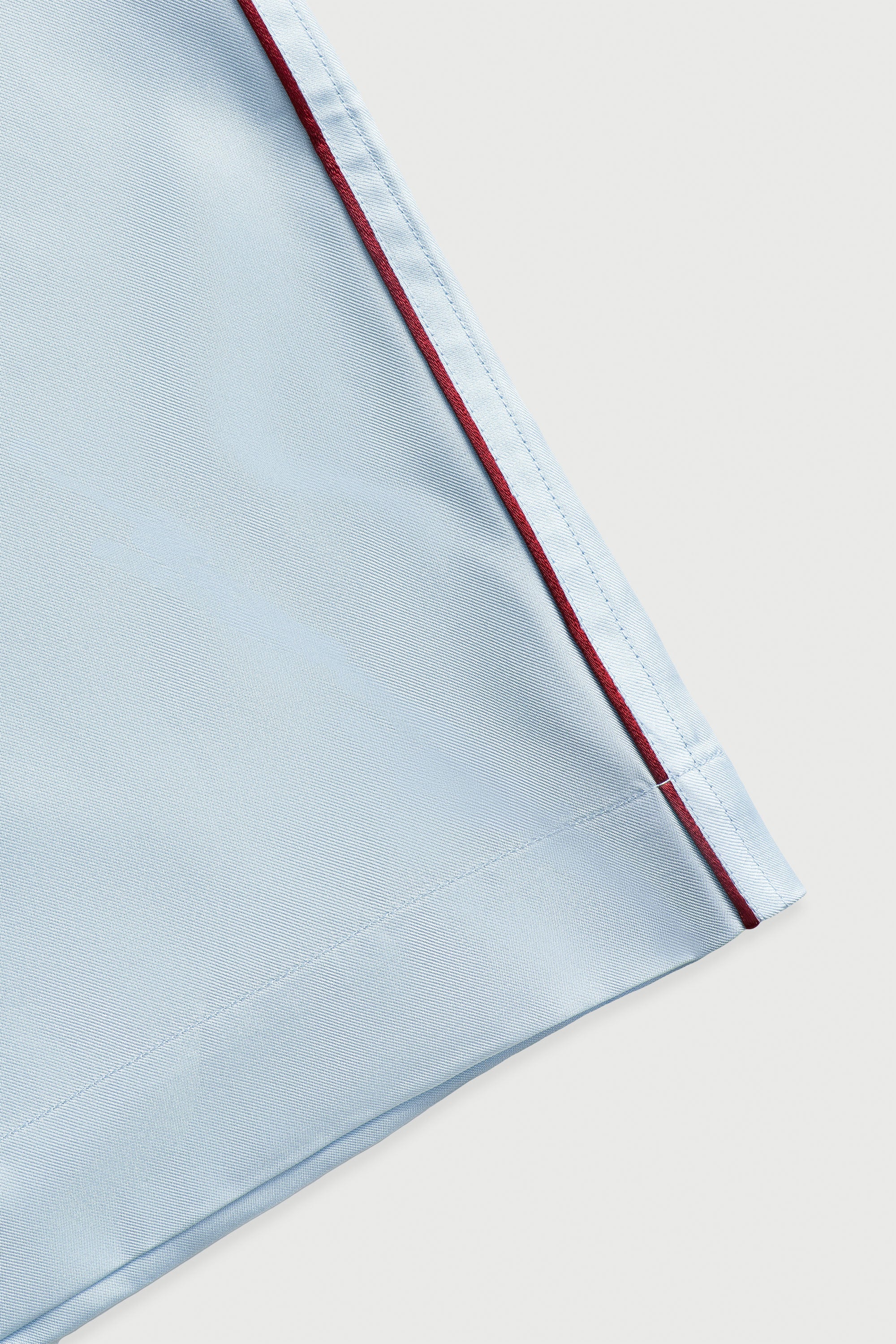 La Boxer Alta, Piped Silk Twill, Glacier - FORSYTH