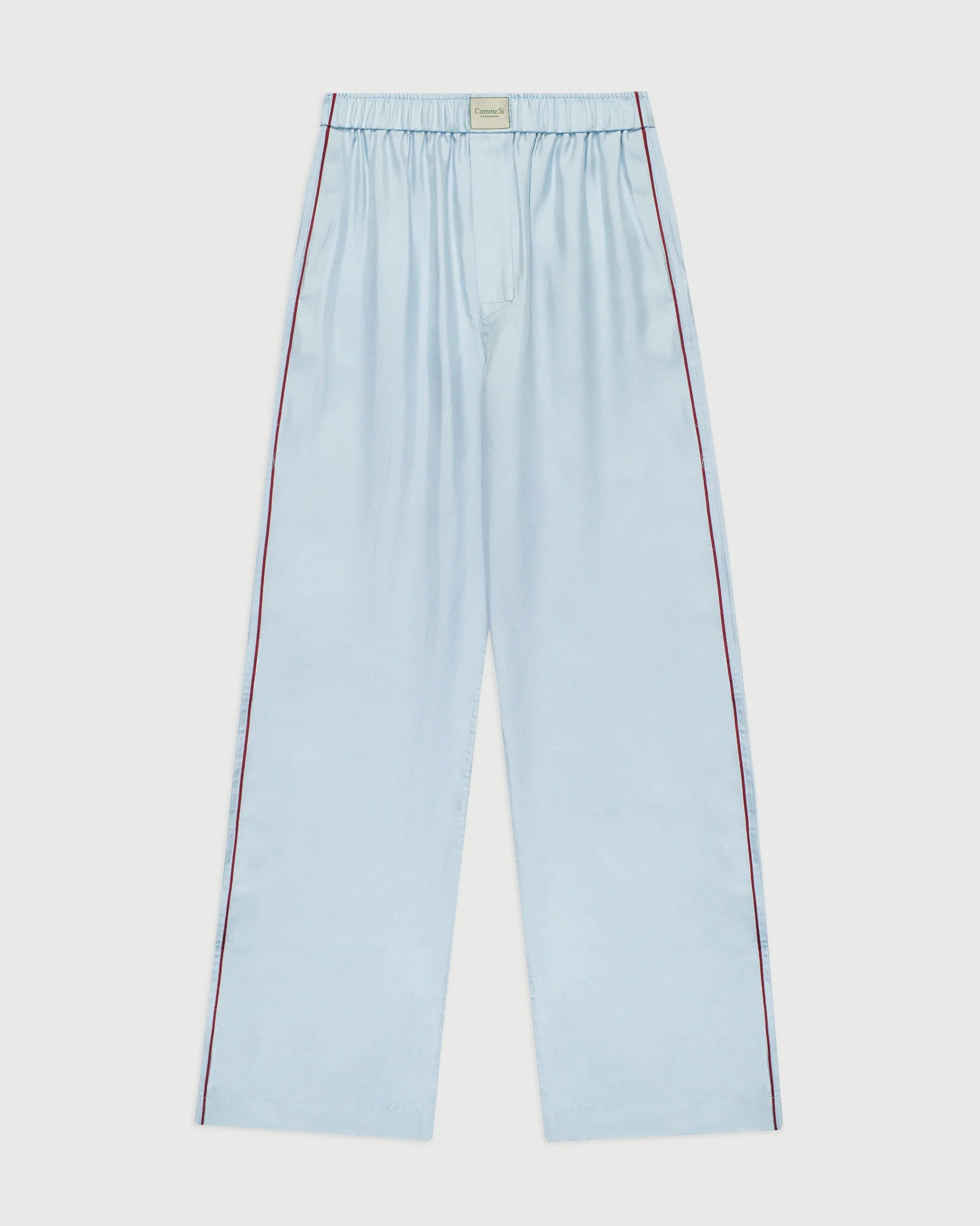 La Boxer Alta, Piped Silk Twill, Glacier - FORSYTH