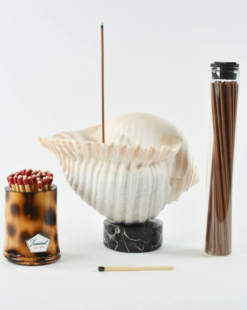 Limited-Edition L'Escargot Incense Vessel Gift Set in Vintage Italian Marble