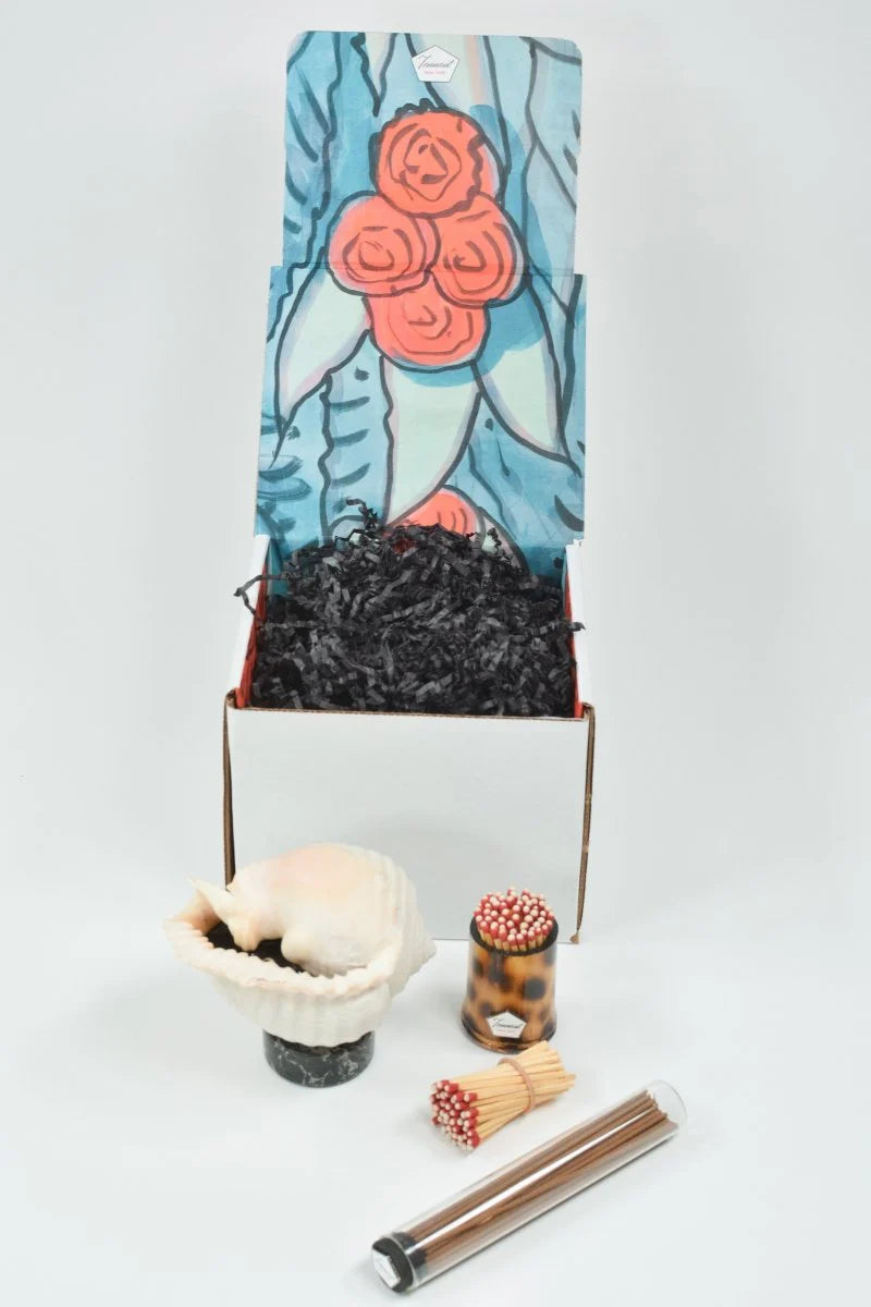 Limited-Edition L'Escargot Incense Vessel Gift Set in Vintage Italian Marble