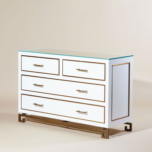 Louis Chest of Drawers - White Lacquer
