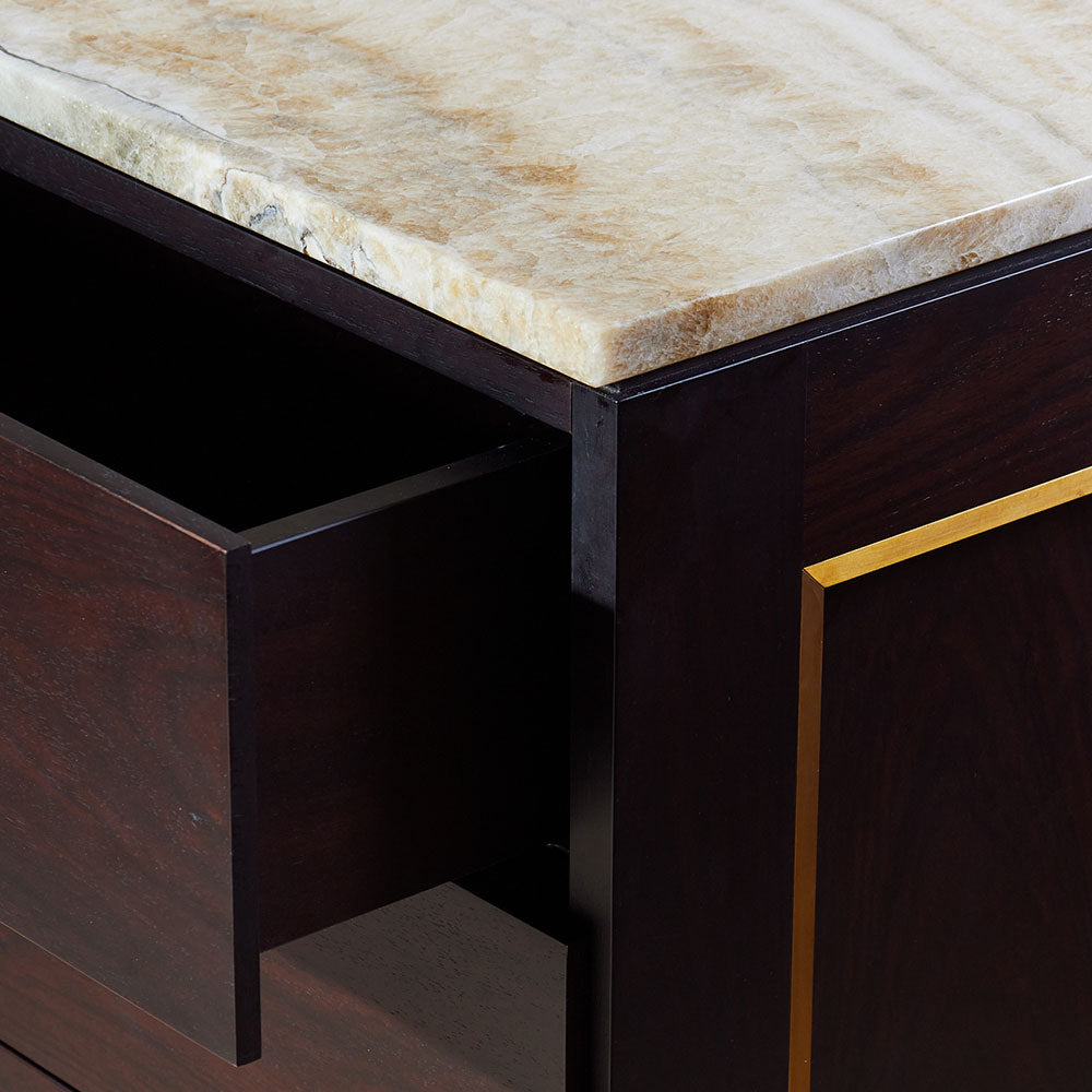 Louis Chest of Drawers - Ebony