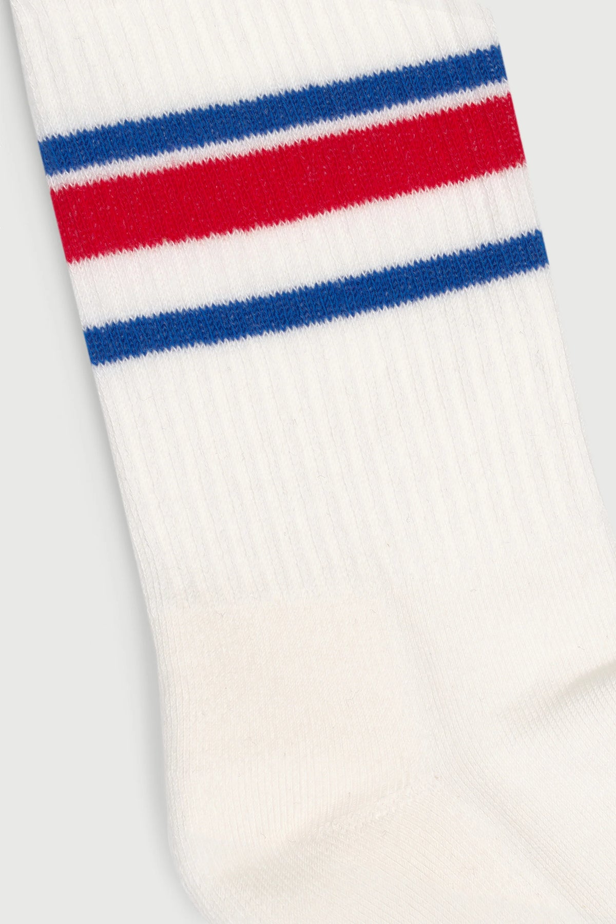 The Striped Tube Sock, Blue & Cherry