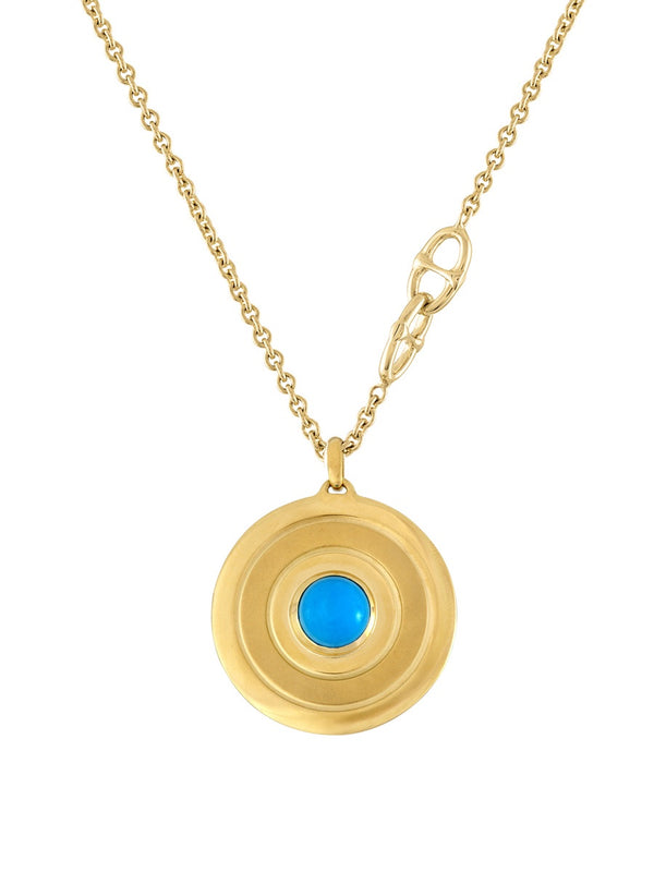 The Bullseye Pendant, Turquoise