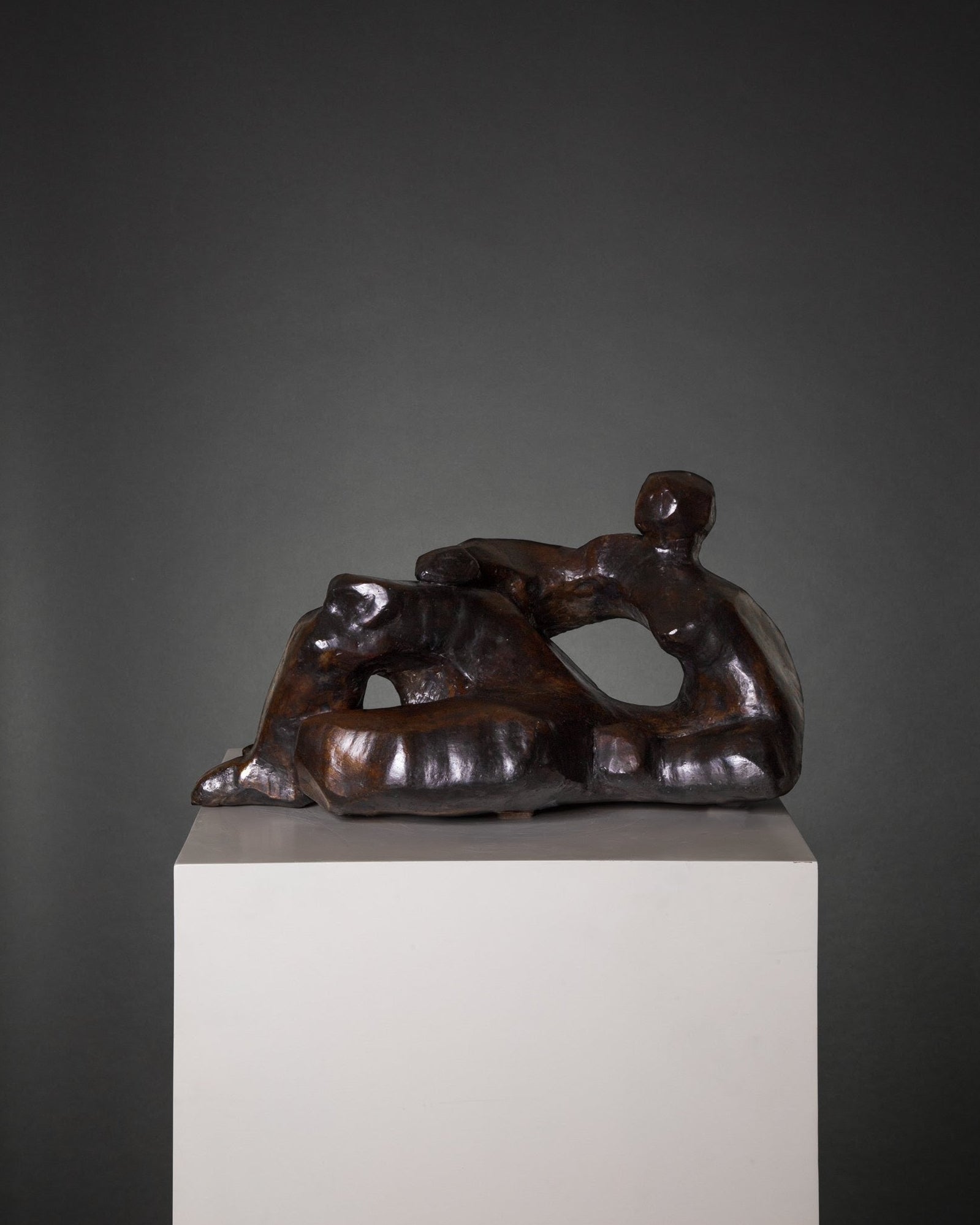 Male In Recline, Bronze