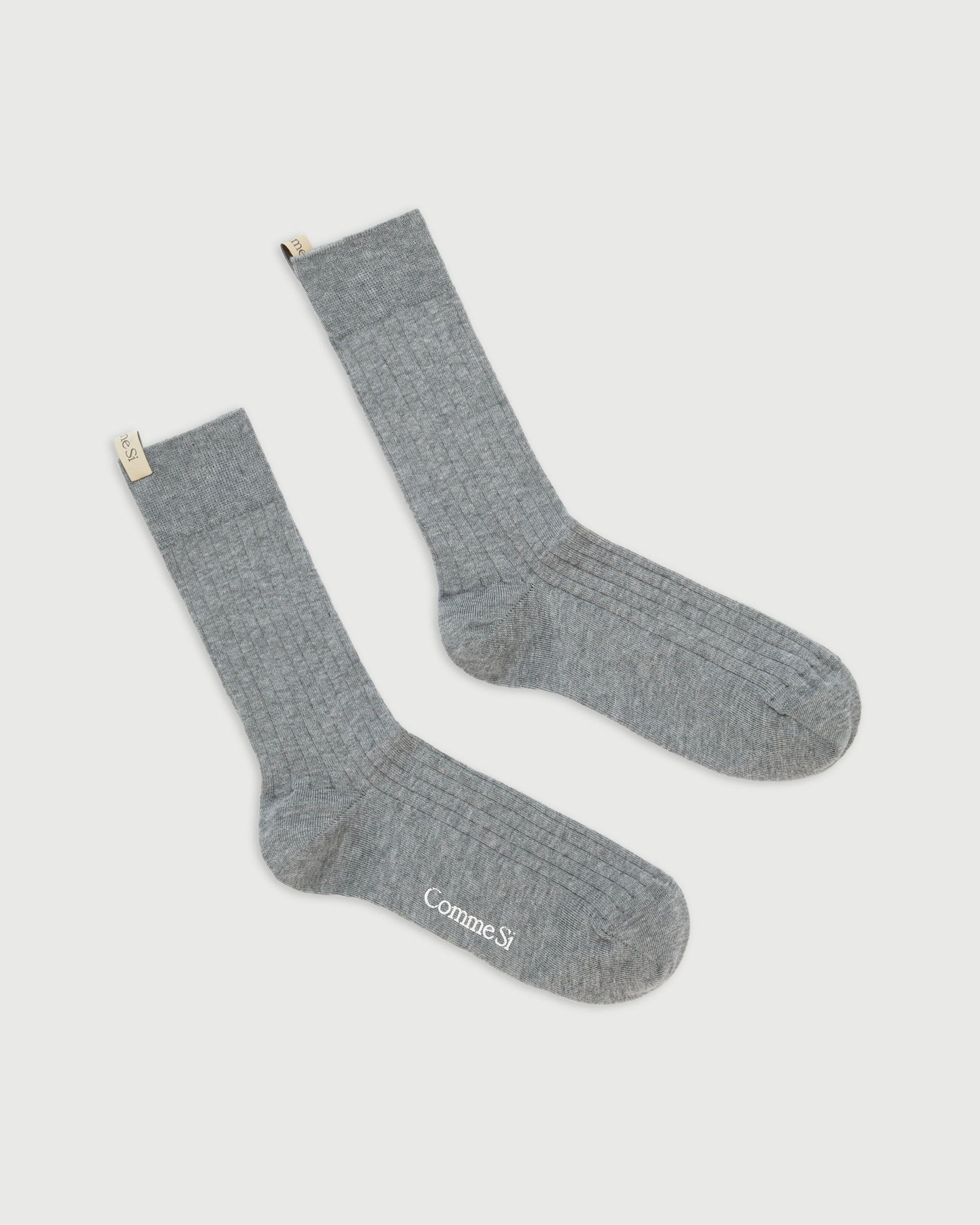 The Yves Sock, Heather Grey
