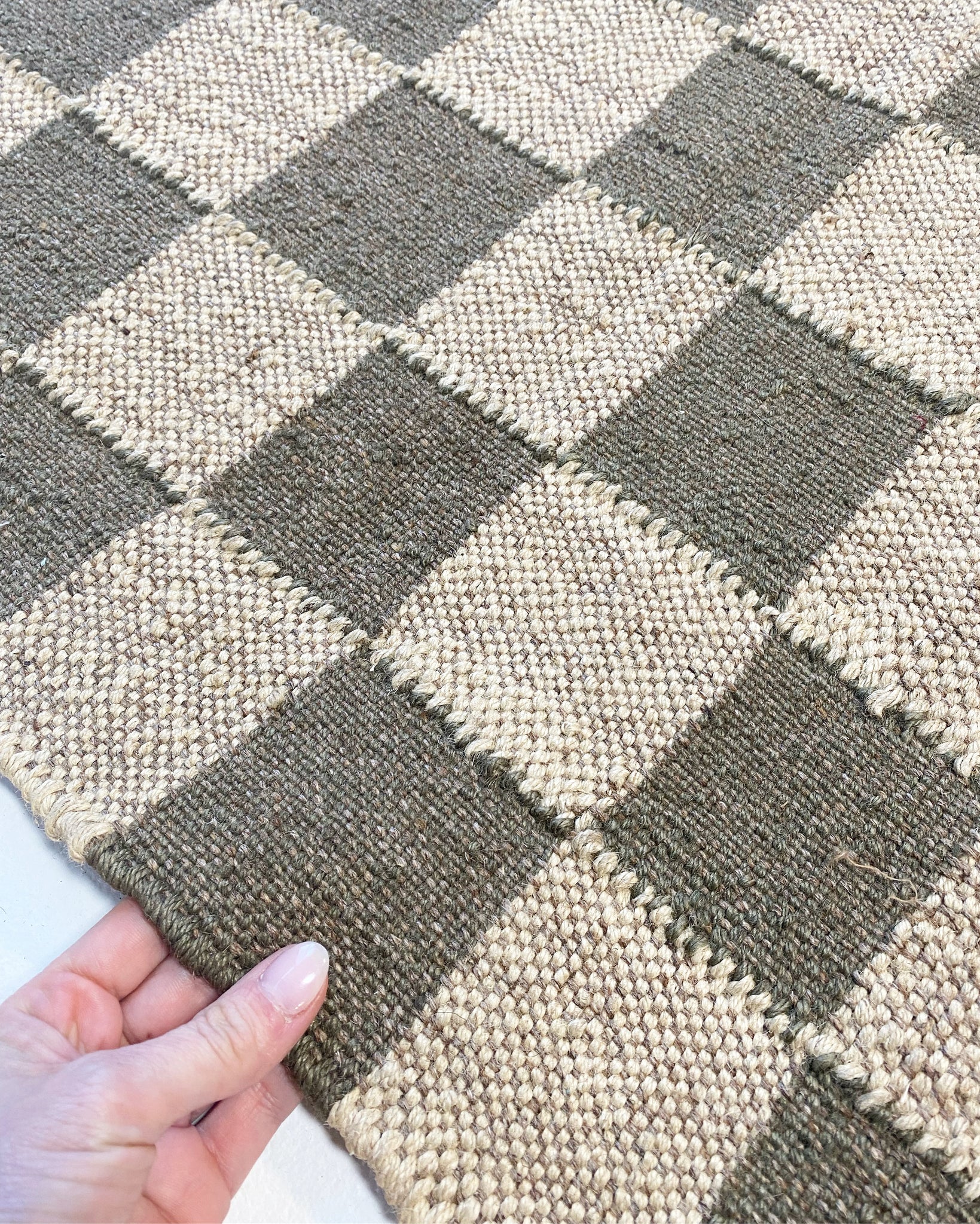 The Forsyth Checkerboard Rug - Stone