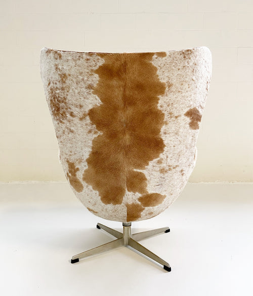 Egg Chair in Brazilian Cowhide - FORSYTH