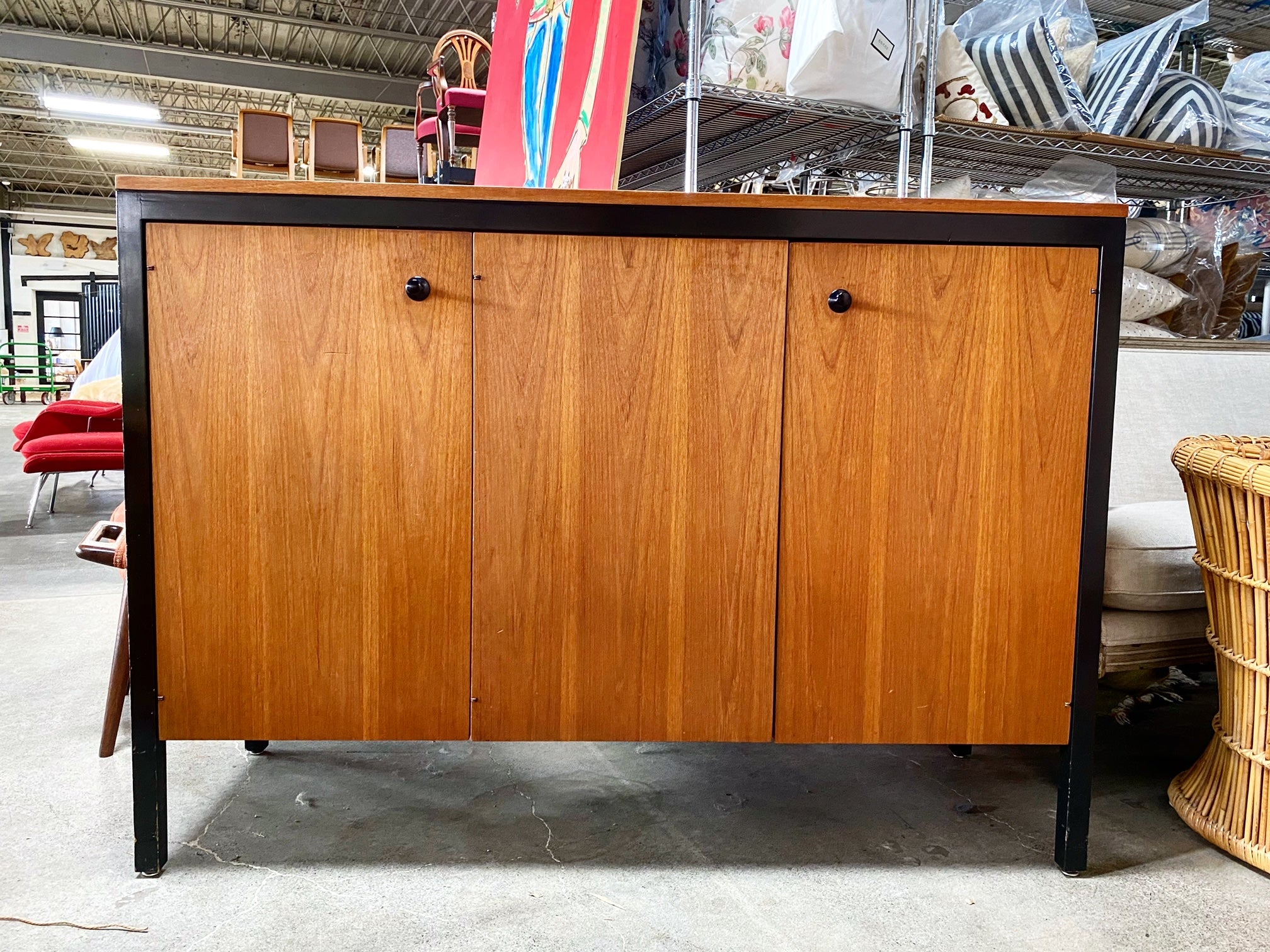 Rare Black Frame Cabinet