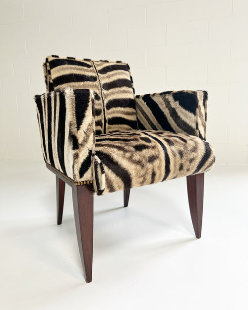 Armchair in the Style of Wormley in Zebra