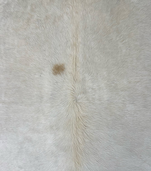 Brazilian Cowhide Rug, Ivory, No. 1