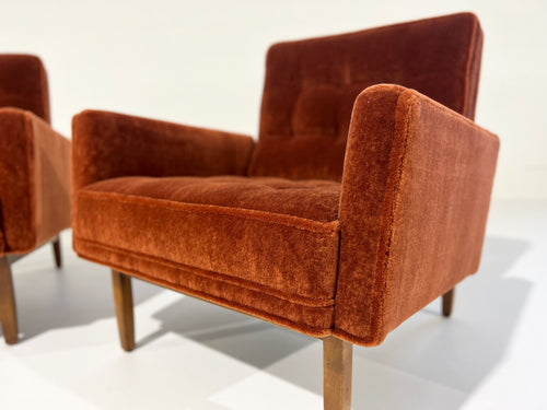 Armchairs in Pierre Frey Teddy Mohair