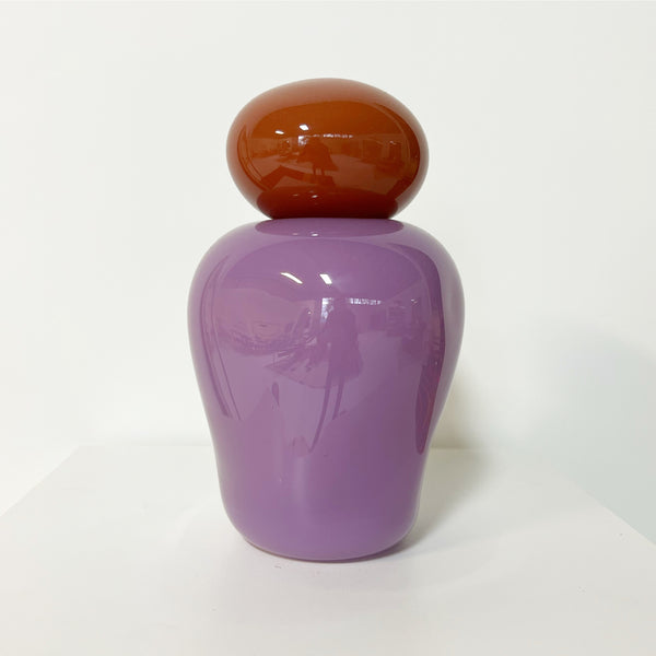 Bon Bon Medi Vase - Violet and Apricot
