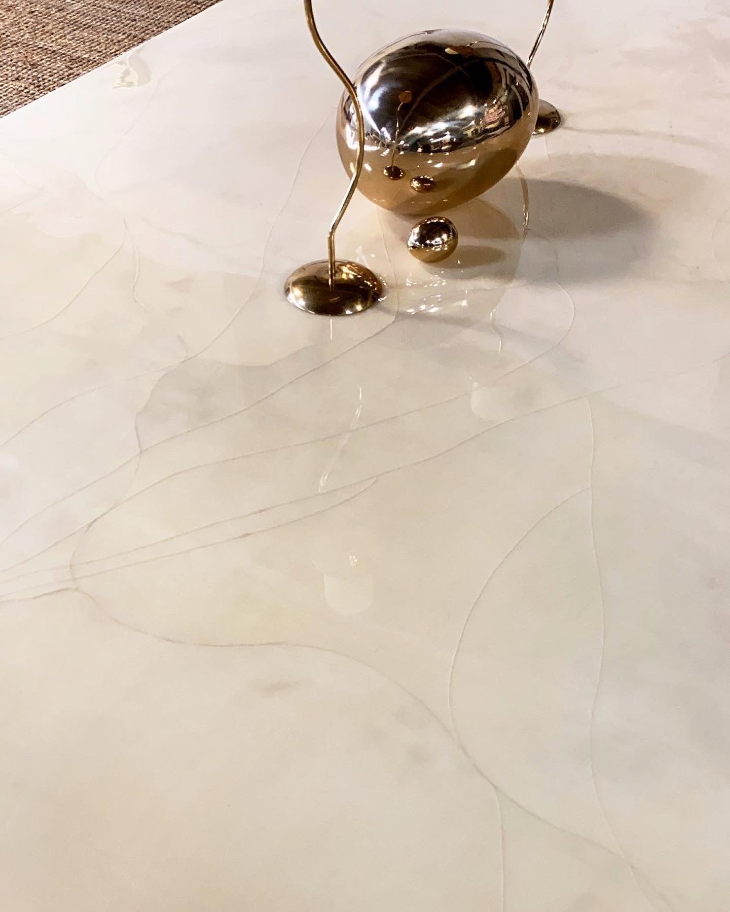 Lacquered Goatskin 8-Foot Long Dining Table - FORSYTH