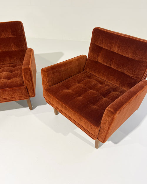 Armchairs in Pierre Frey Teddy Mohair