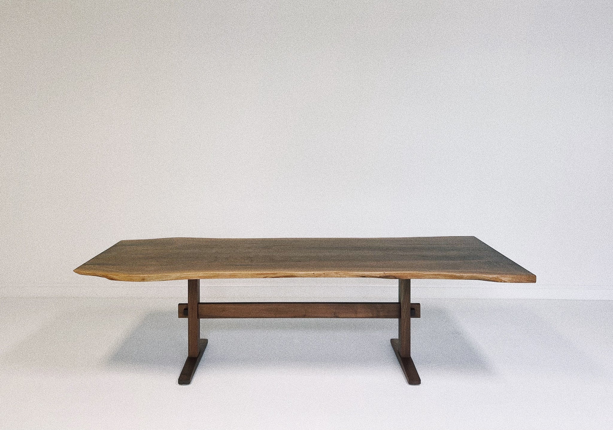 ON HOLD Walnut Trestle Dining Table