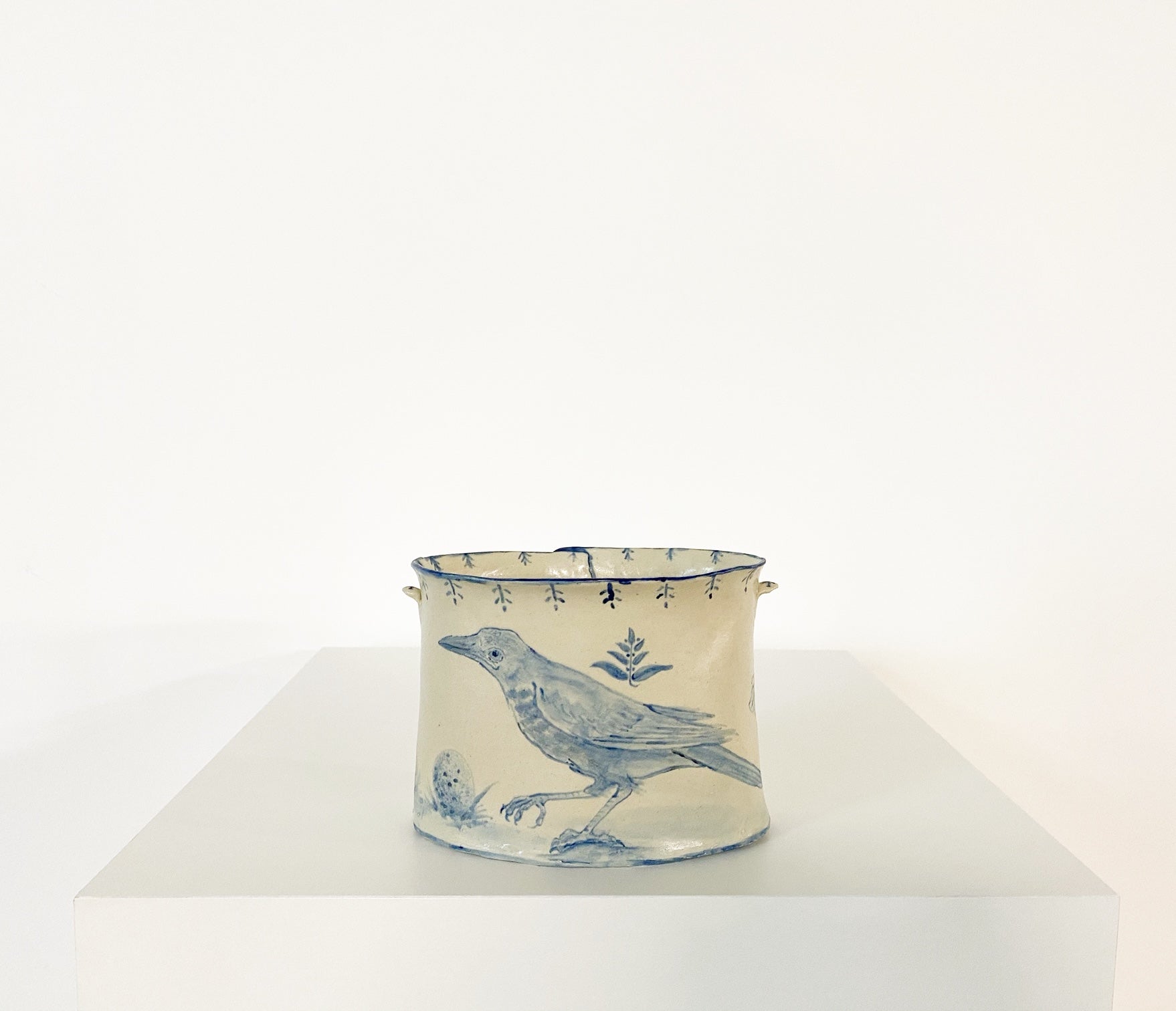 Bird, Bee, & Two Eggs Vase. - FORSYTH
