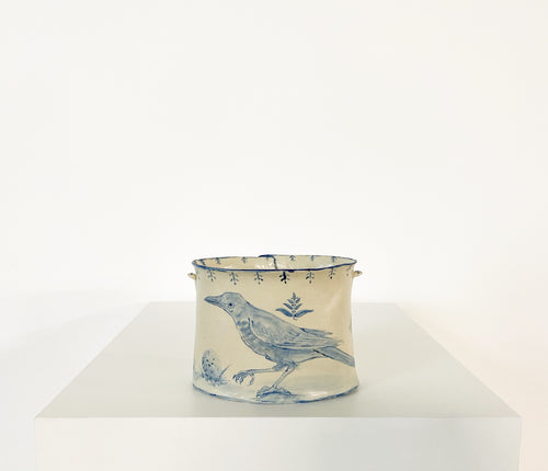 Bird, Bee, & Two Eggs Vase. - FORSYTH