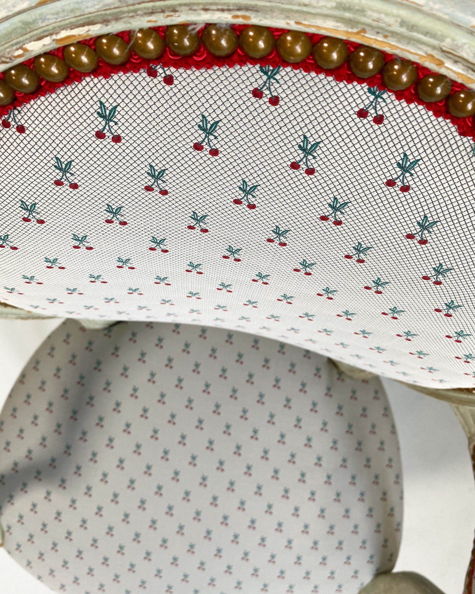 Louis XV Style Chairs in Dedar "Cherry Oh" Fabric