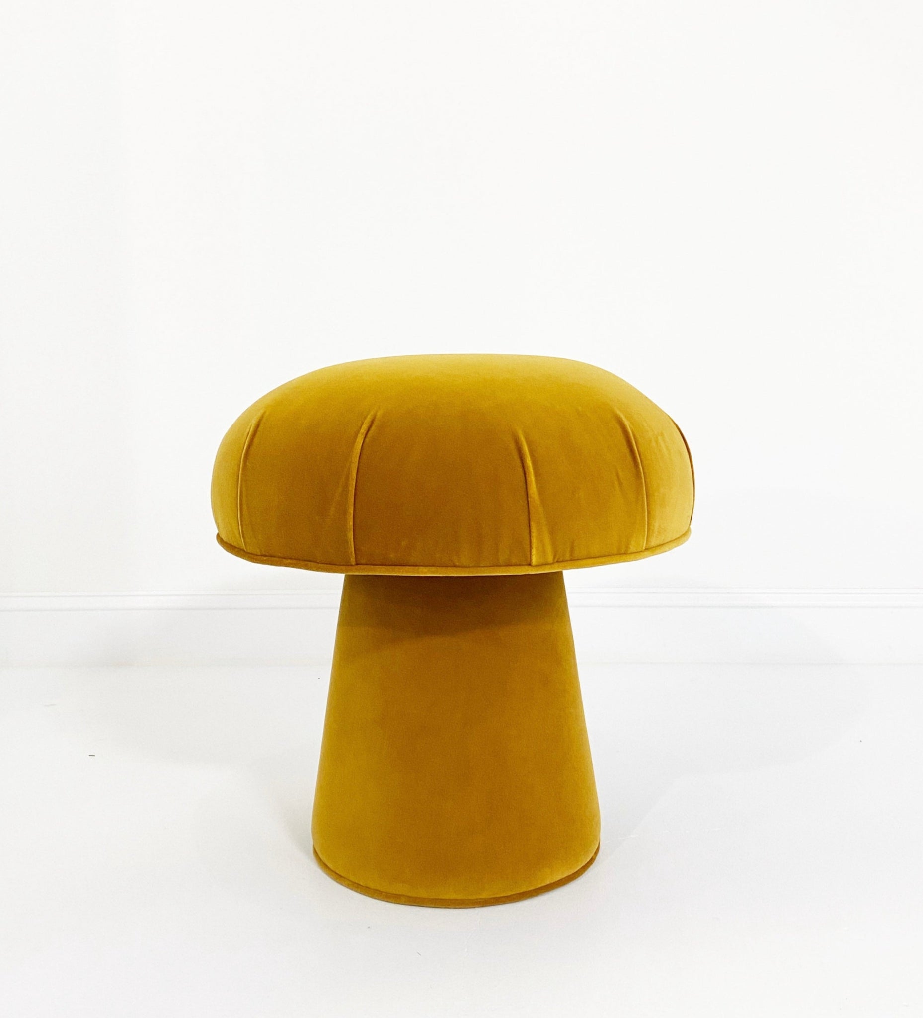 The Forsyth Mushroom Pouf in Loro Piana Velvet