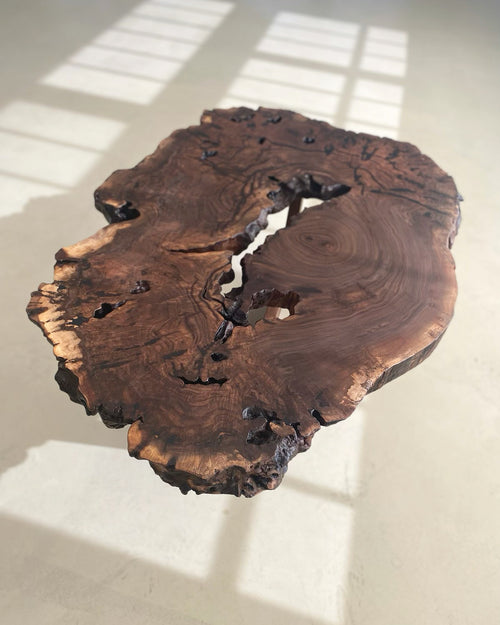 Walnut Burl Slab Coffee Table, Edition of 10