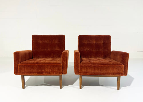 Armchairs in Pierre Frey Teddy Mohair