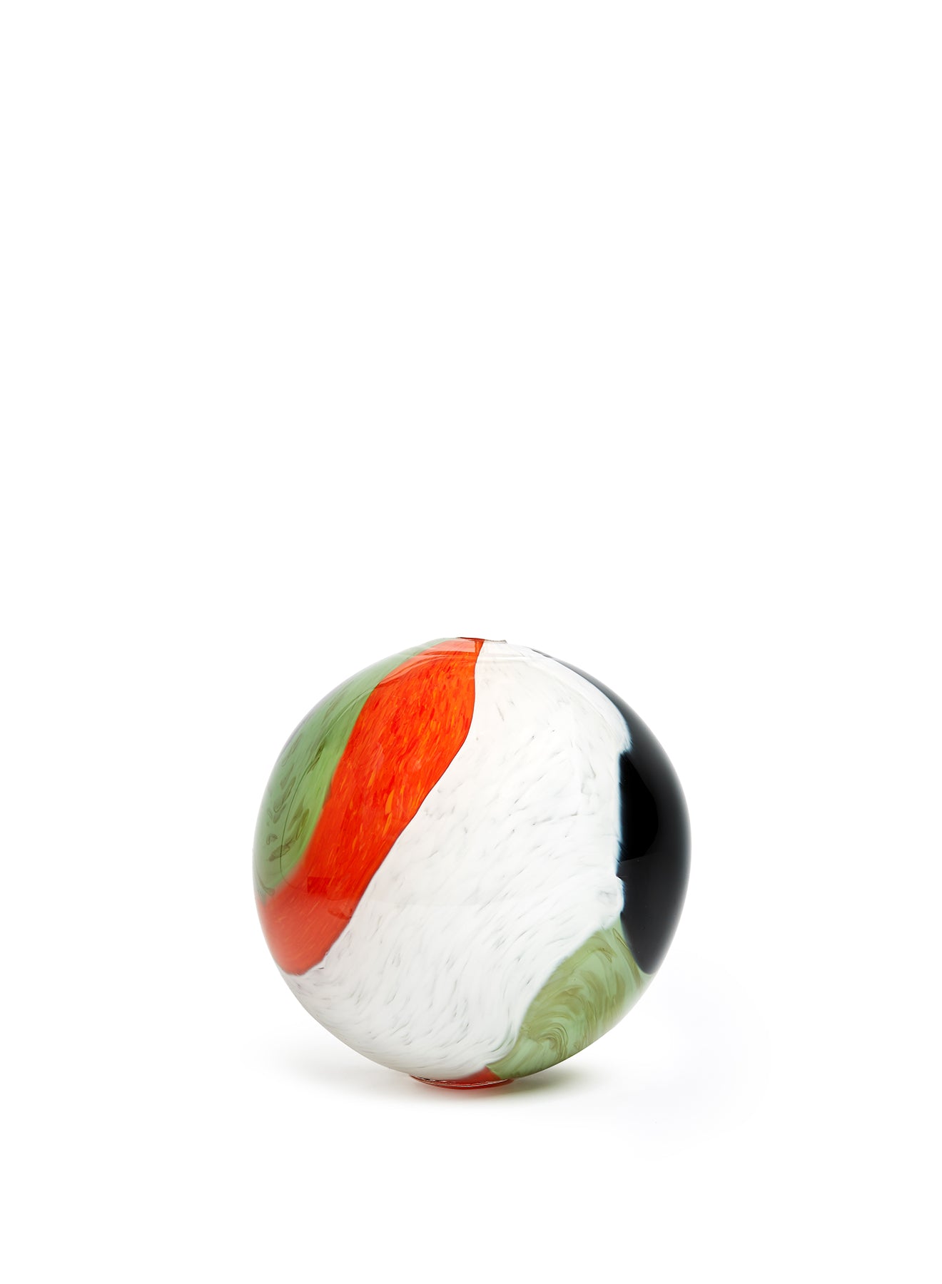 Marble Murano Glass Bowling Ball Vase
