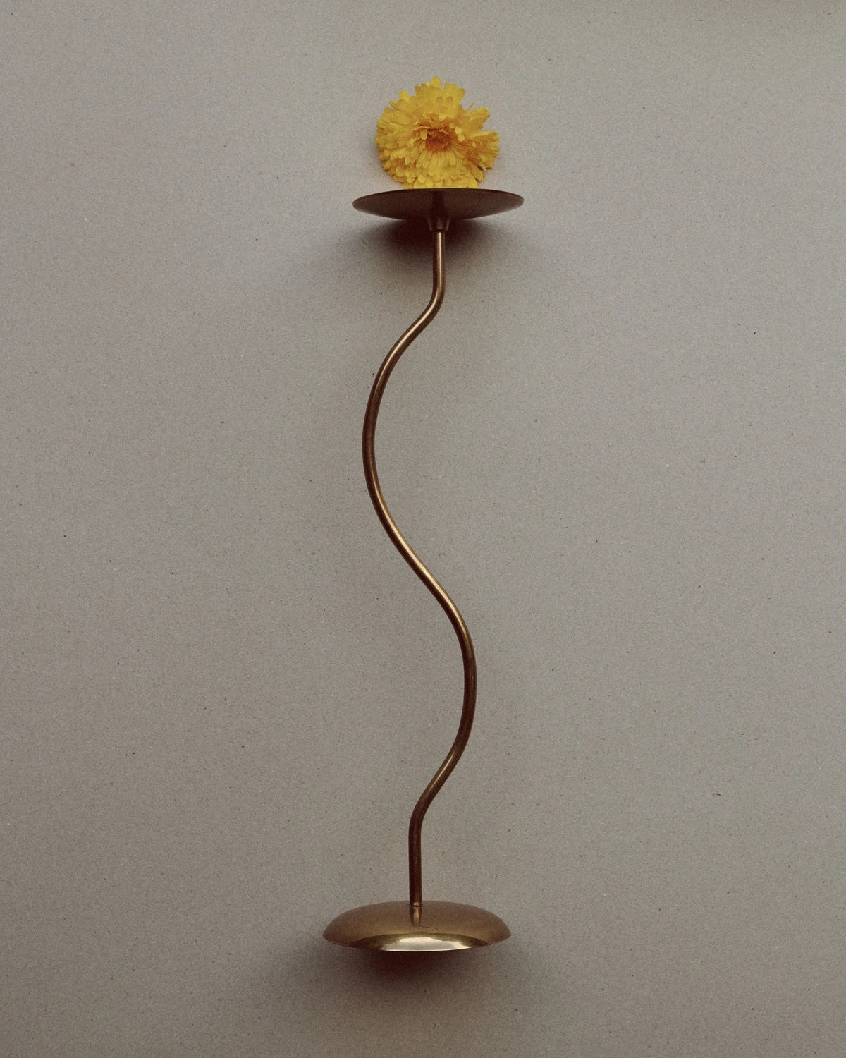 Dancing Duo Brass Candlesticks, Pair