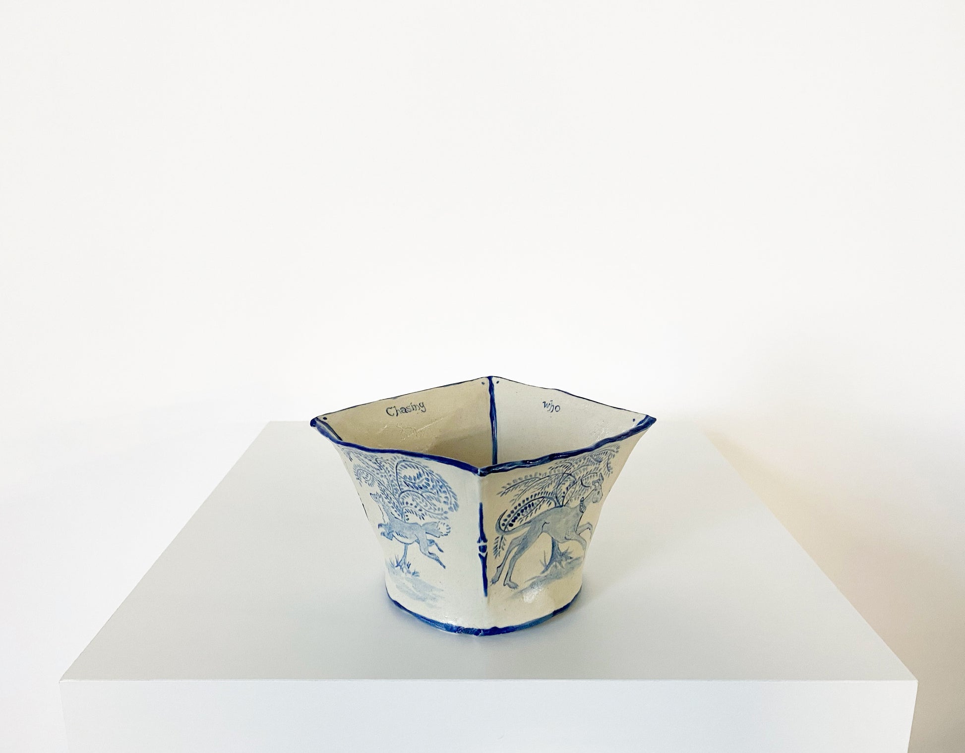 Who's Chasing Who Vase. - FORSYTH