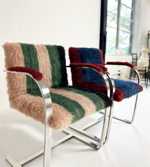 Brno Chairs in Colville Mohair, pair