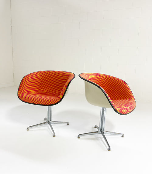 La Fonda Chairs in Alexander Girard Checker Fabric, Pair