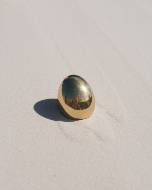 Brass Egg Paperweight