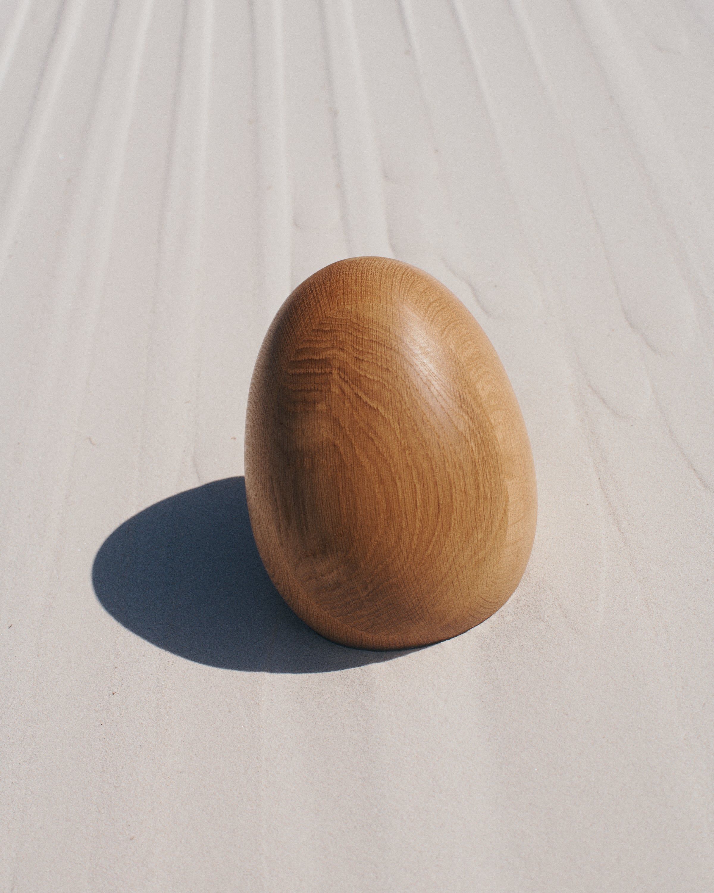 Large Oak Egg Sculpture