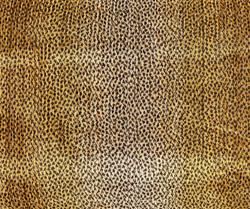 Walnut Ottoman in Clarence House King Cheetah Fabric