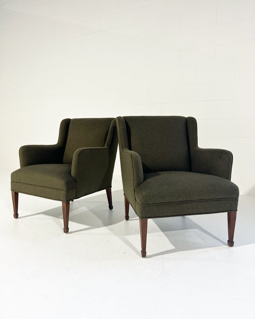 Armchairs in Loro Piana Cashmere Wool