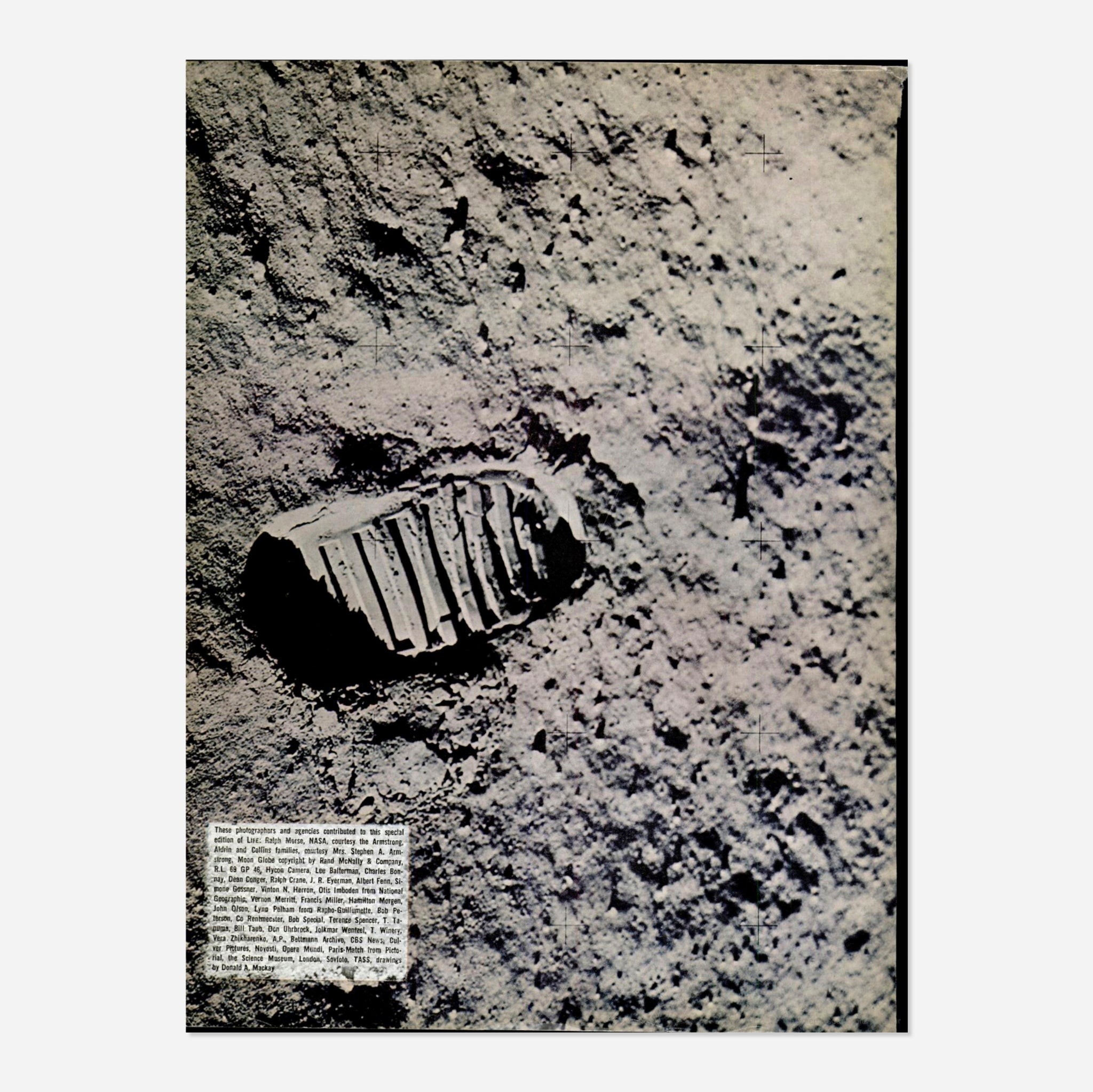 The footprint on the Moon. July 16-24, 1969.