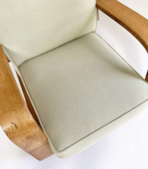 Model 400 "Tank" Lounge Chair in Knoll Textiles