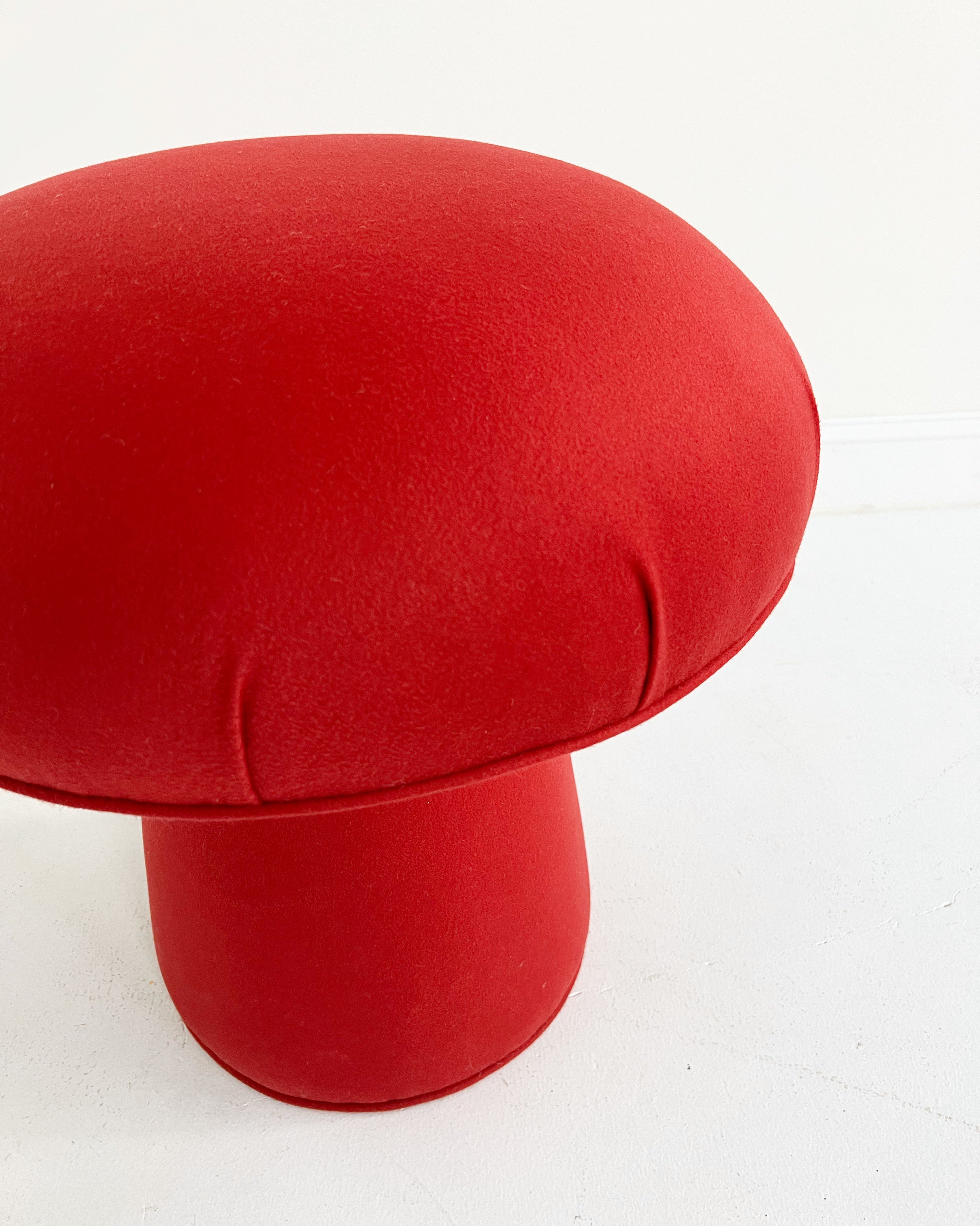 The Forsyth Mushroom Pouf in Loro Piana Cashmere
