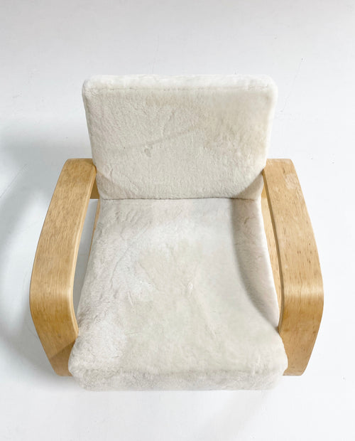 Model 400 "Tank" Lounge Chair in Shearling