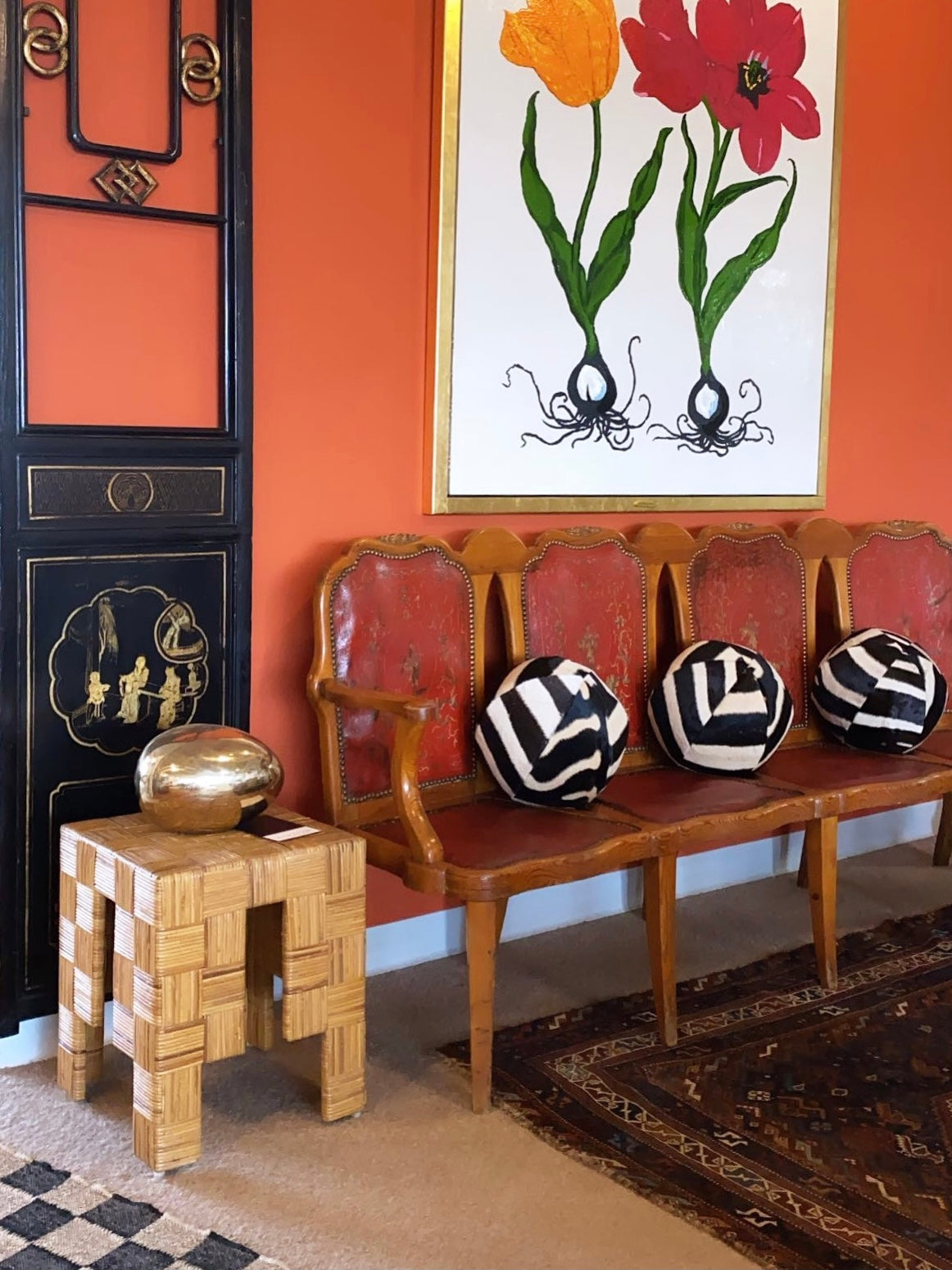 Zebra Ball Pillow, 12" - FORSYTH