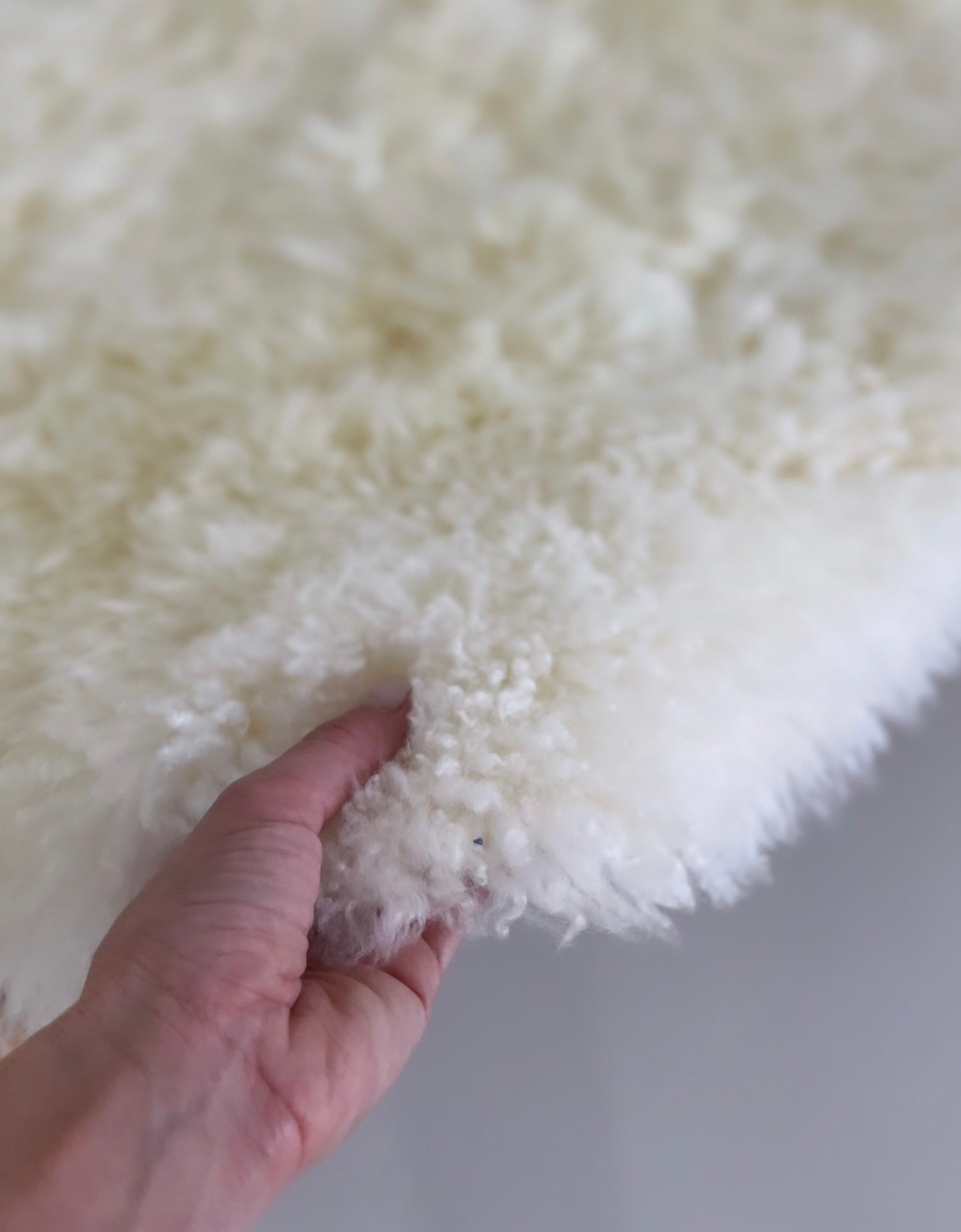 New Zealand Curly Sheepskin Rug - Ivory