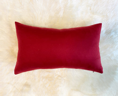 Loro Piana Red Cashmere Pillow, 21"