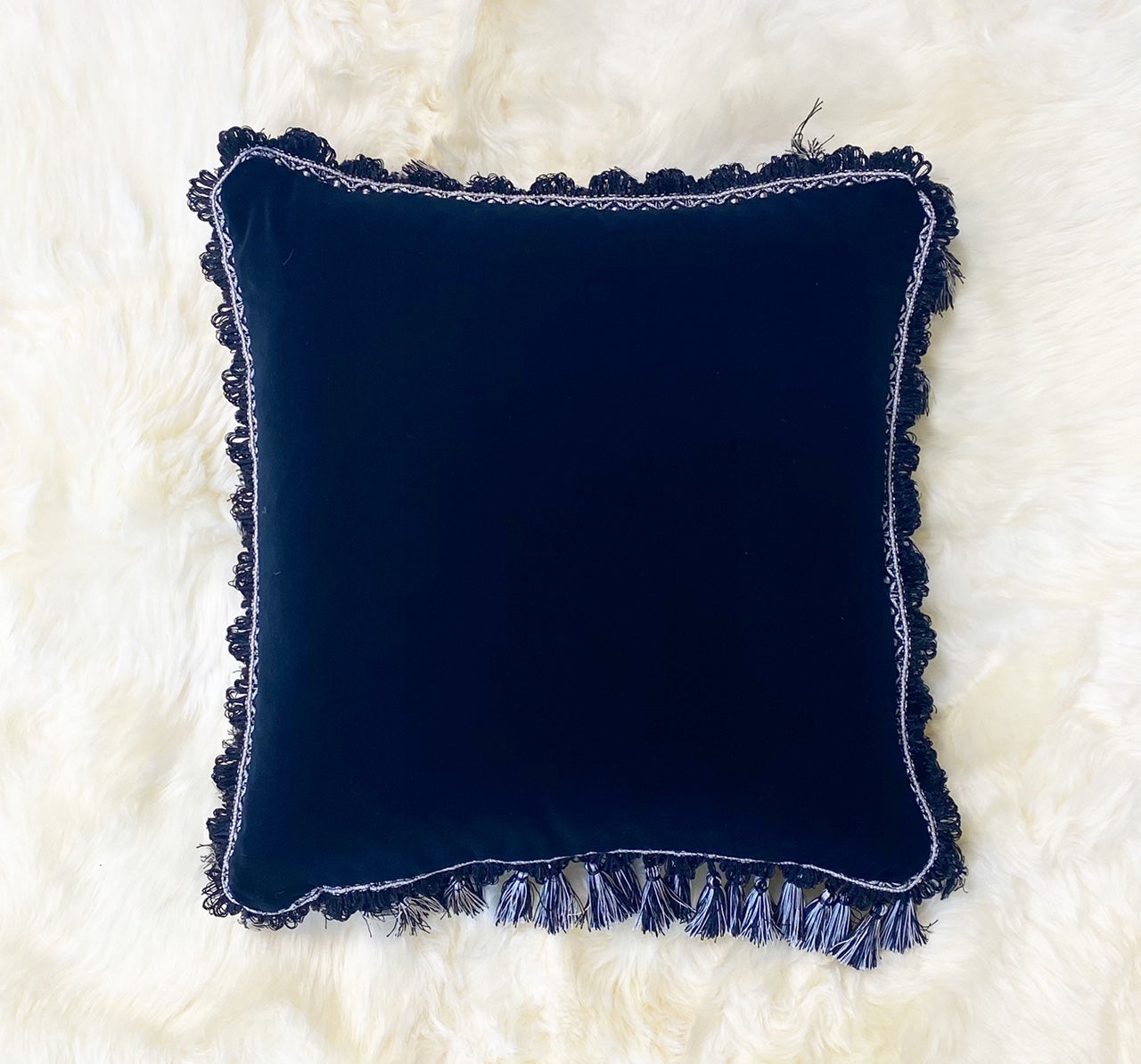 Black Velvet Pillow, 18"