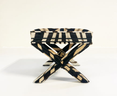 X Bench in Zebra Hide - FORSYTH