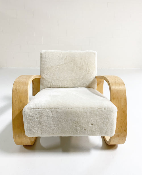 Model 400 "Tank" Lounge Chair in Shearling