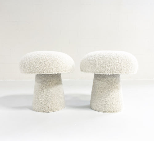 The Forsyth Mushroom Pouf in Boucle